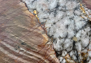 Quartzite Stone, Explosion Rouge, Forte Stone Santa Barbara